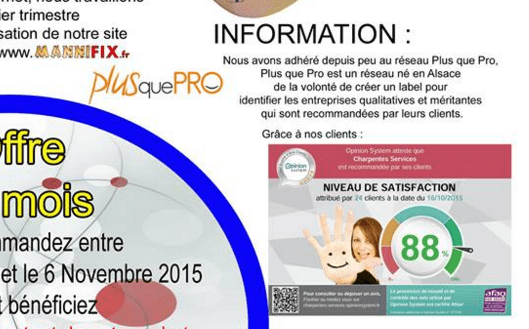 Newsletter Charpentes Services