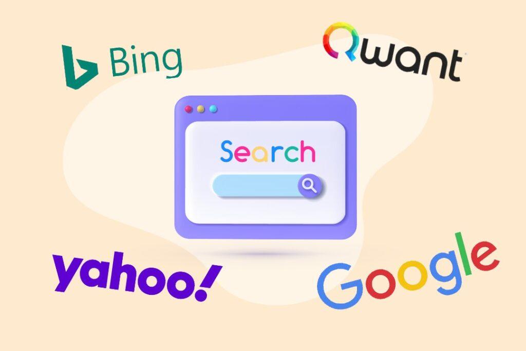 moteurs de recherche alternatifs google bing qwant yahoo optimisation indexation référencement SEO